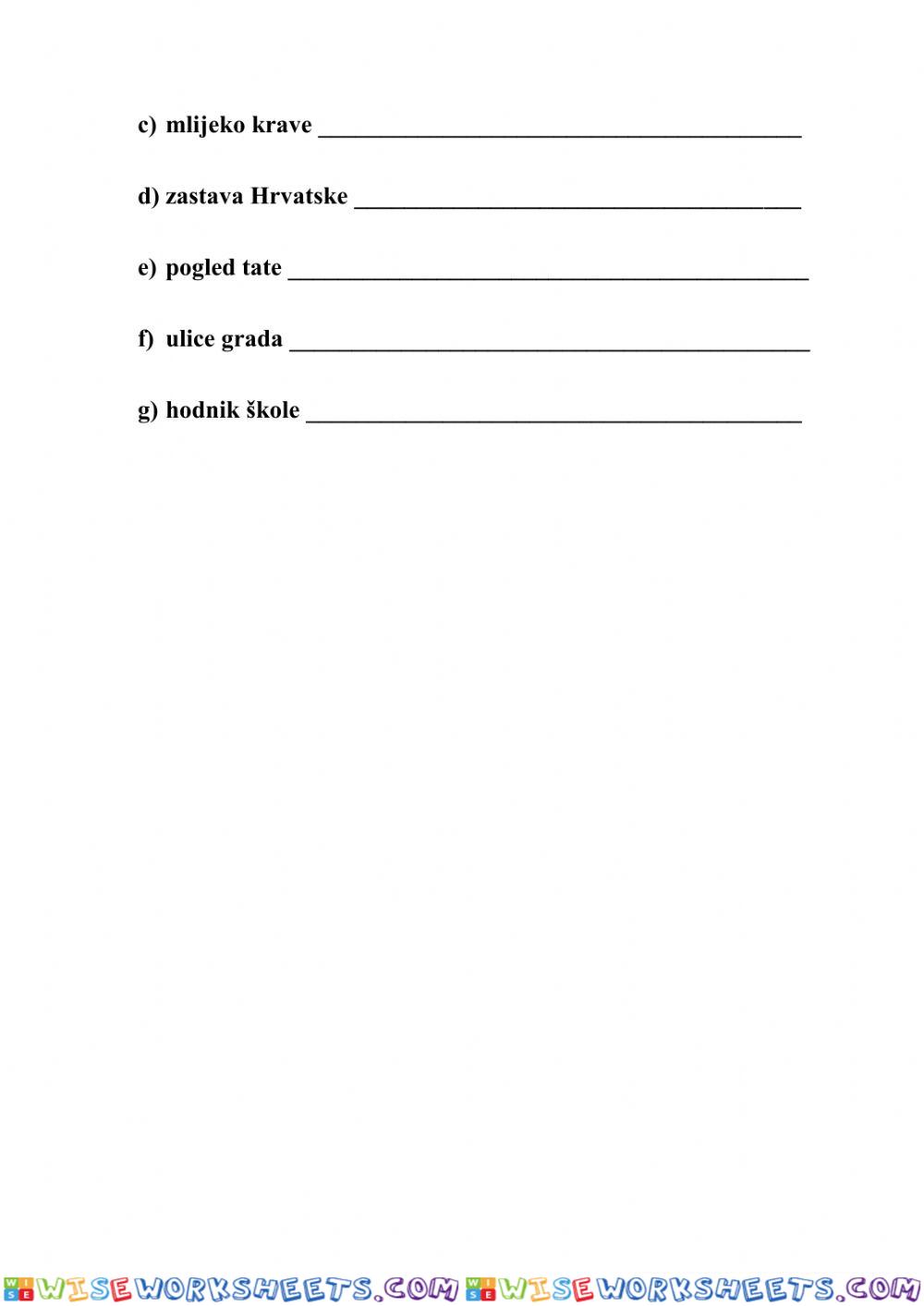 worksheet