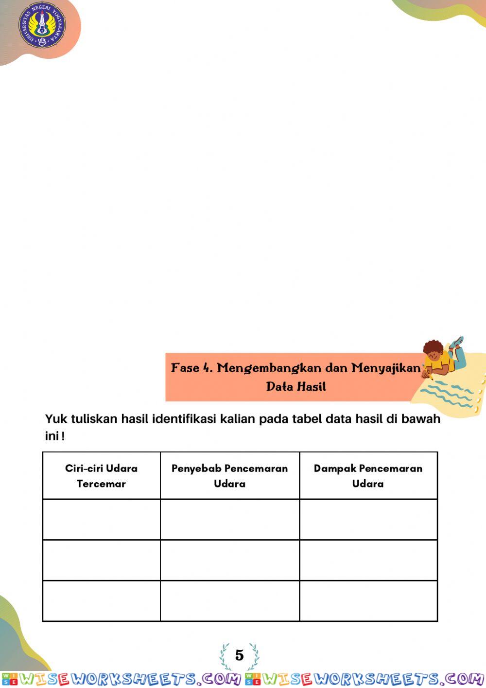 worksheet