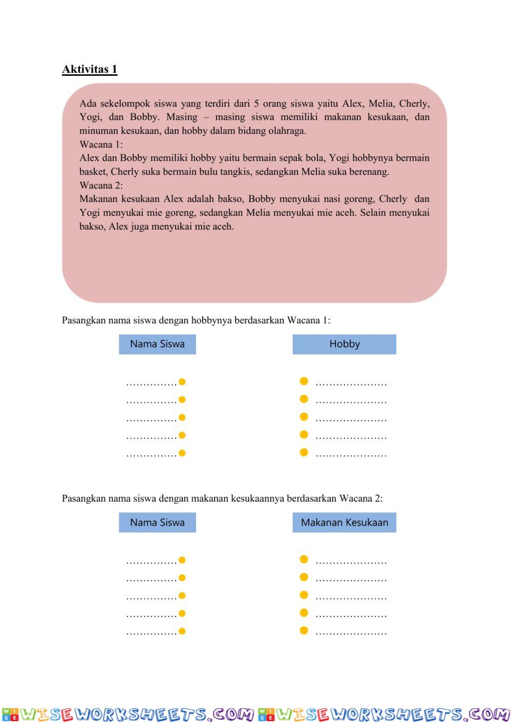 Relasi dan Fungsi kelas 8