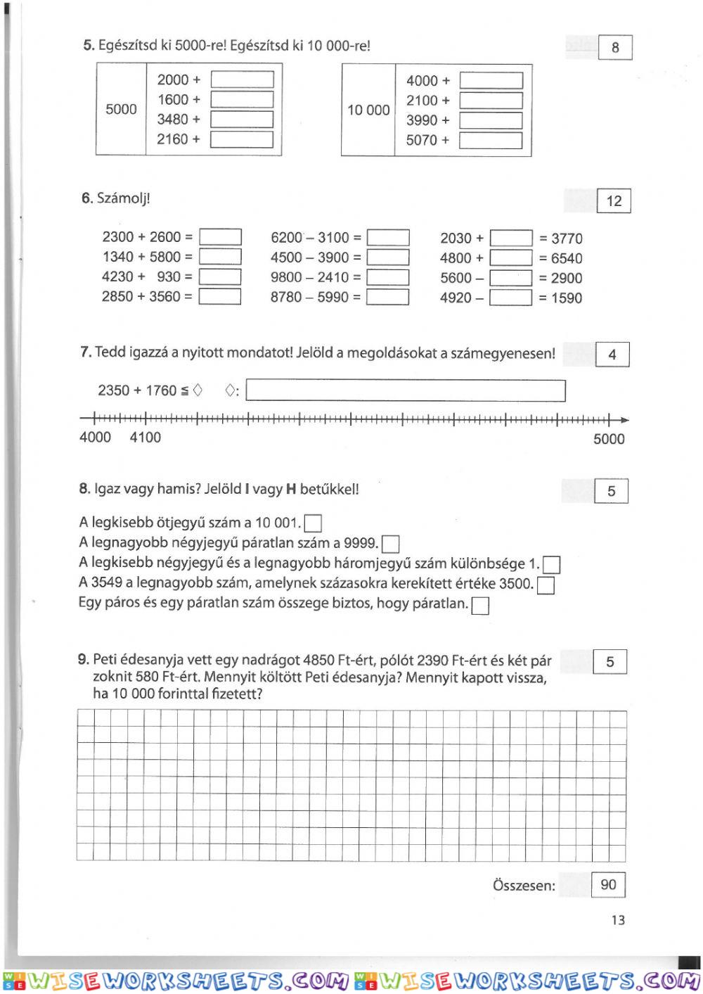 worksheet