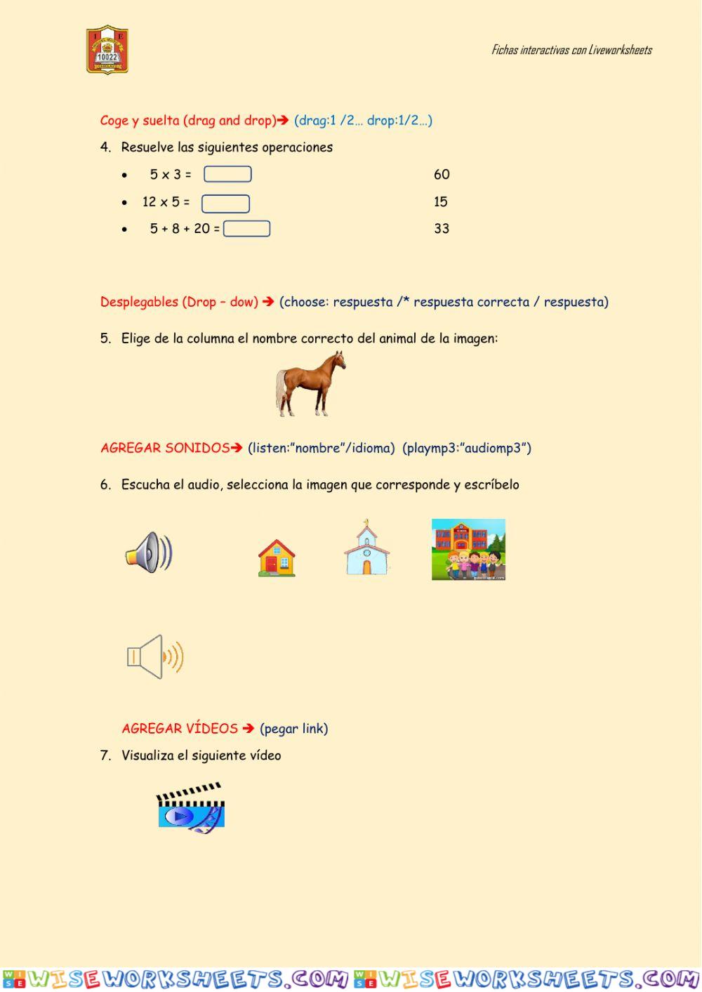 worksheet