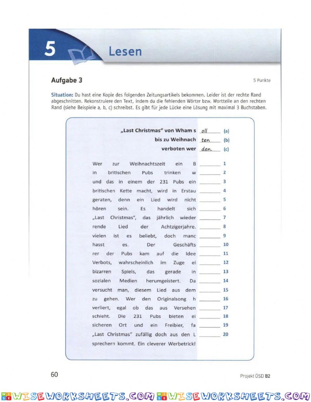 worksheet
