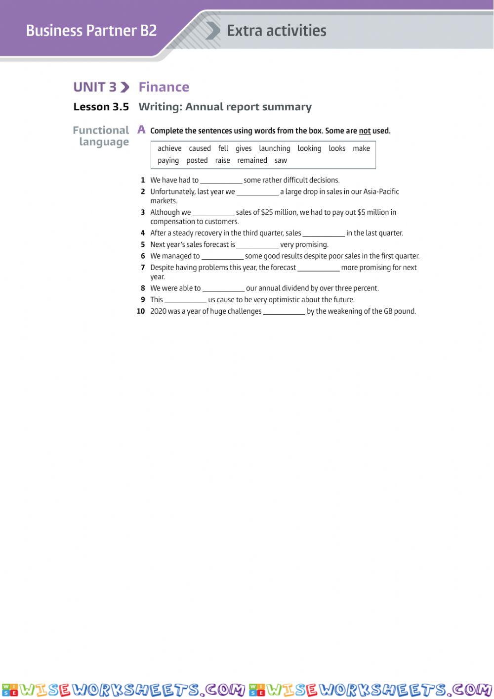 worksheet