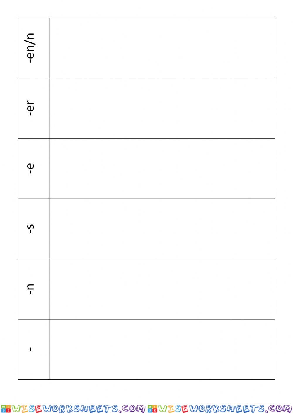 worksheet