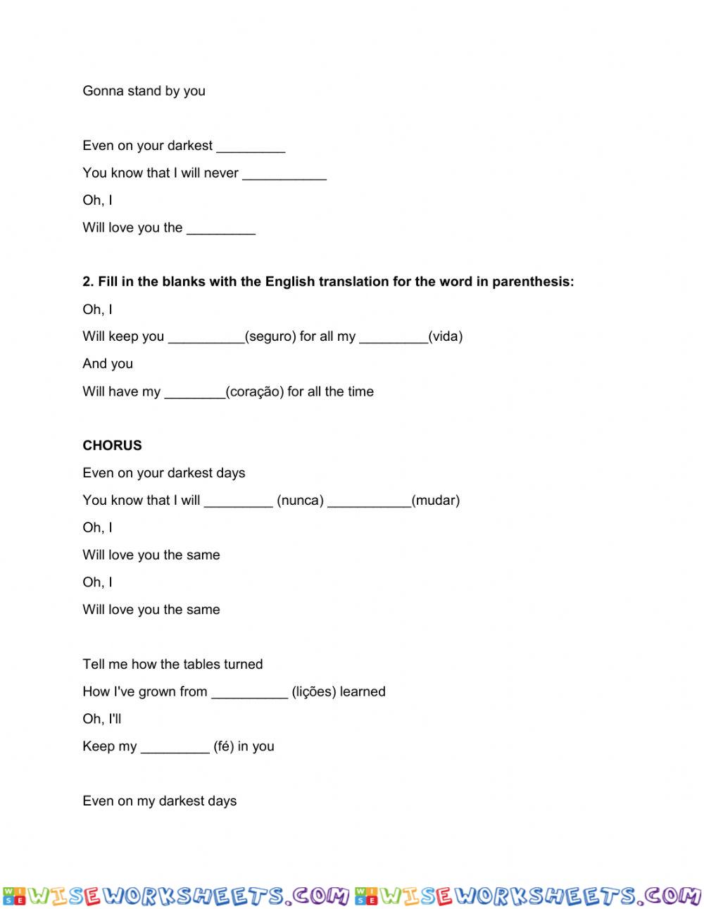 worksheet