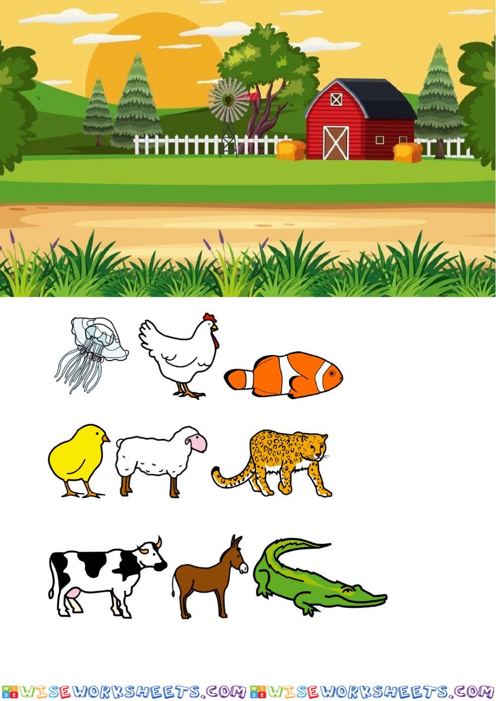 Los animales de la granja