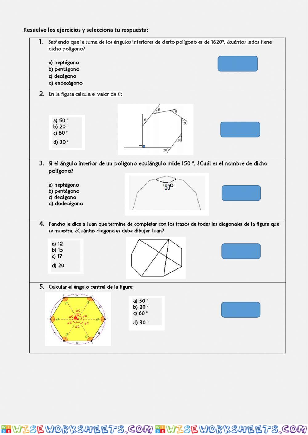 worksheet