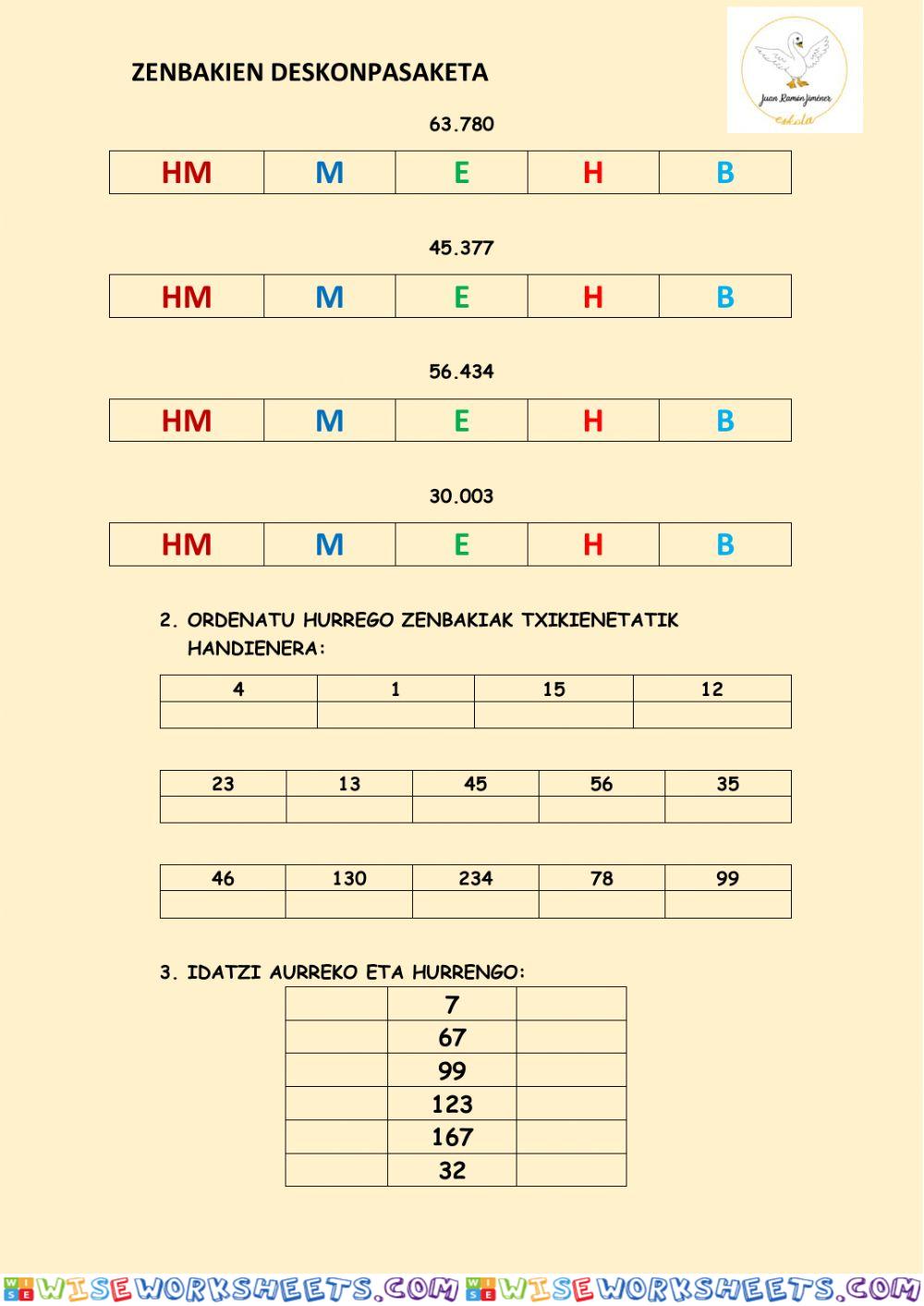 worksheet