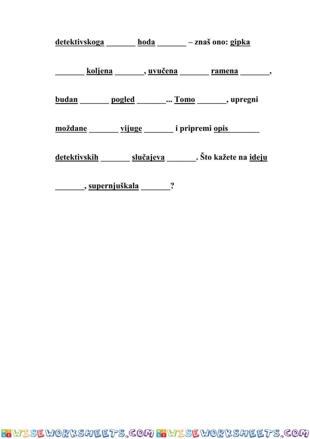 worksheet