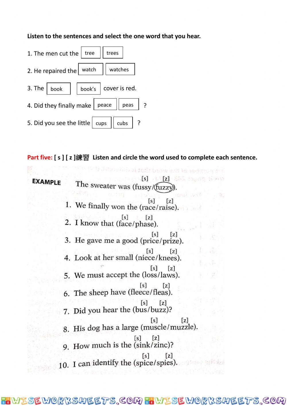 worksheet