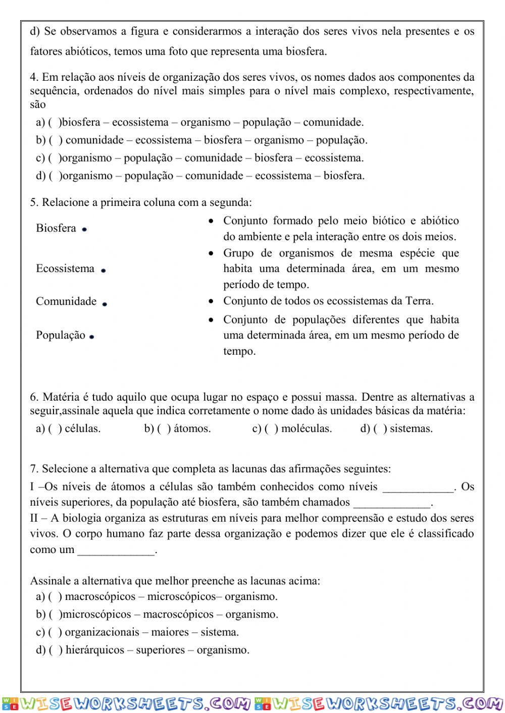 worksheet