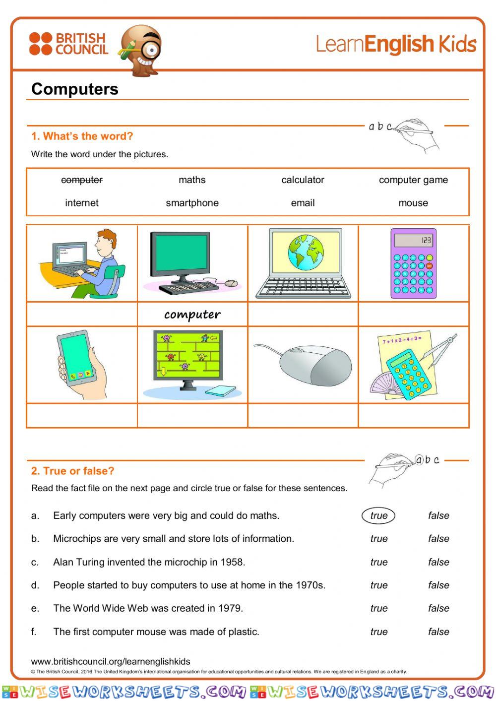 Exercise reading: Computer