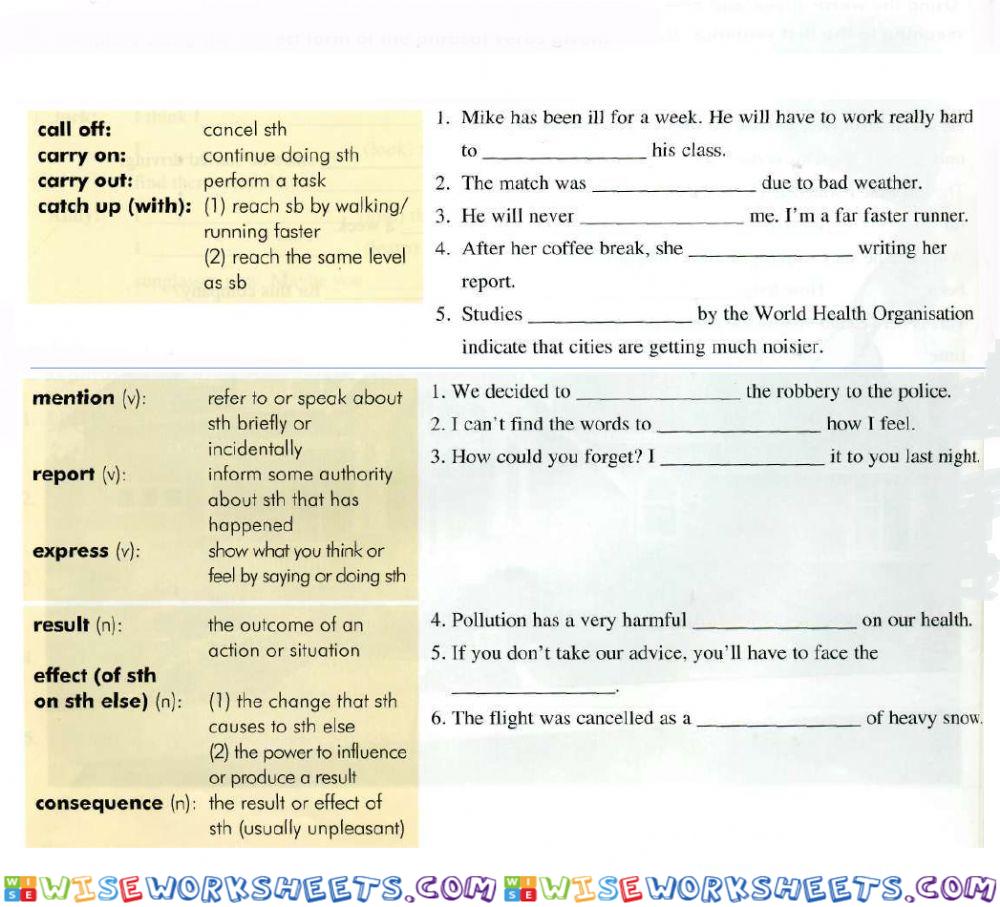 Phrasal verbs 2