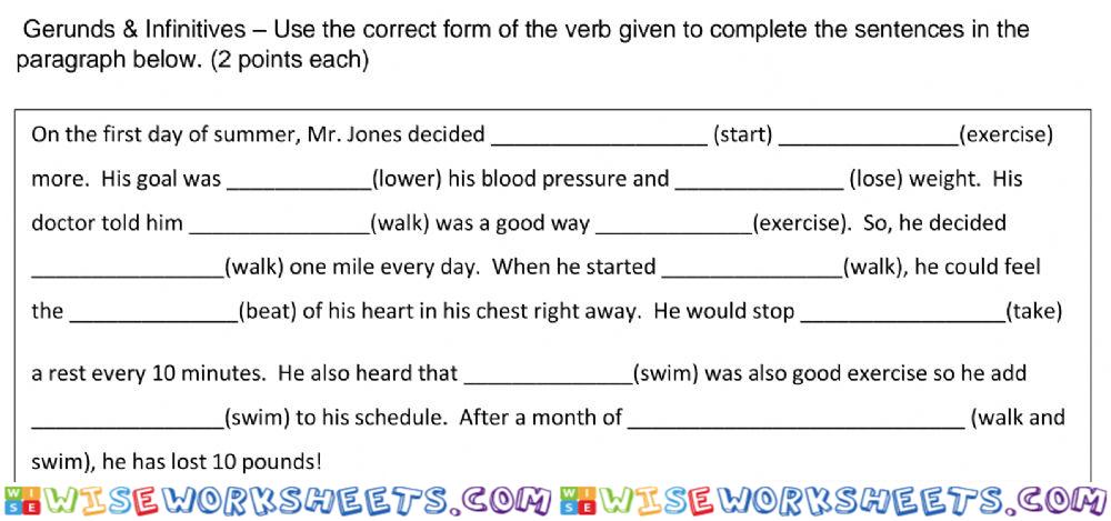 Gerund and Infinitive