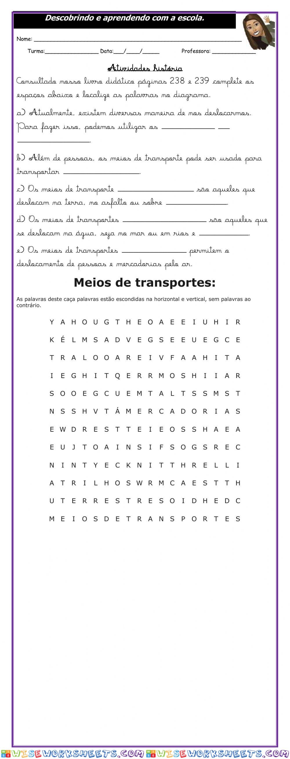 Meios de transportes