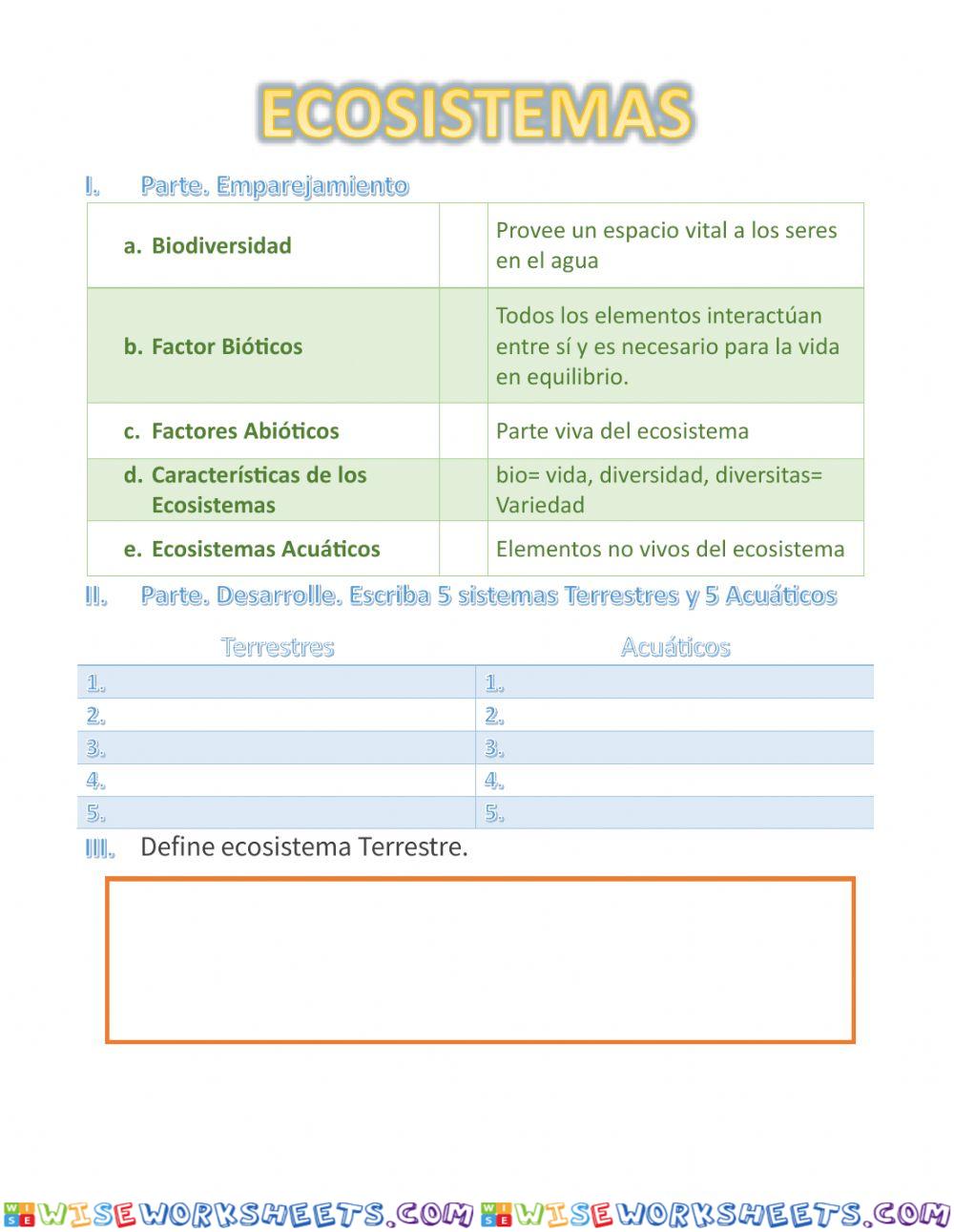 Ecosistemas