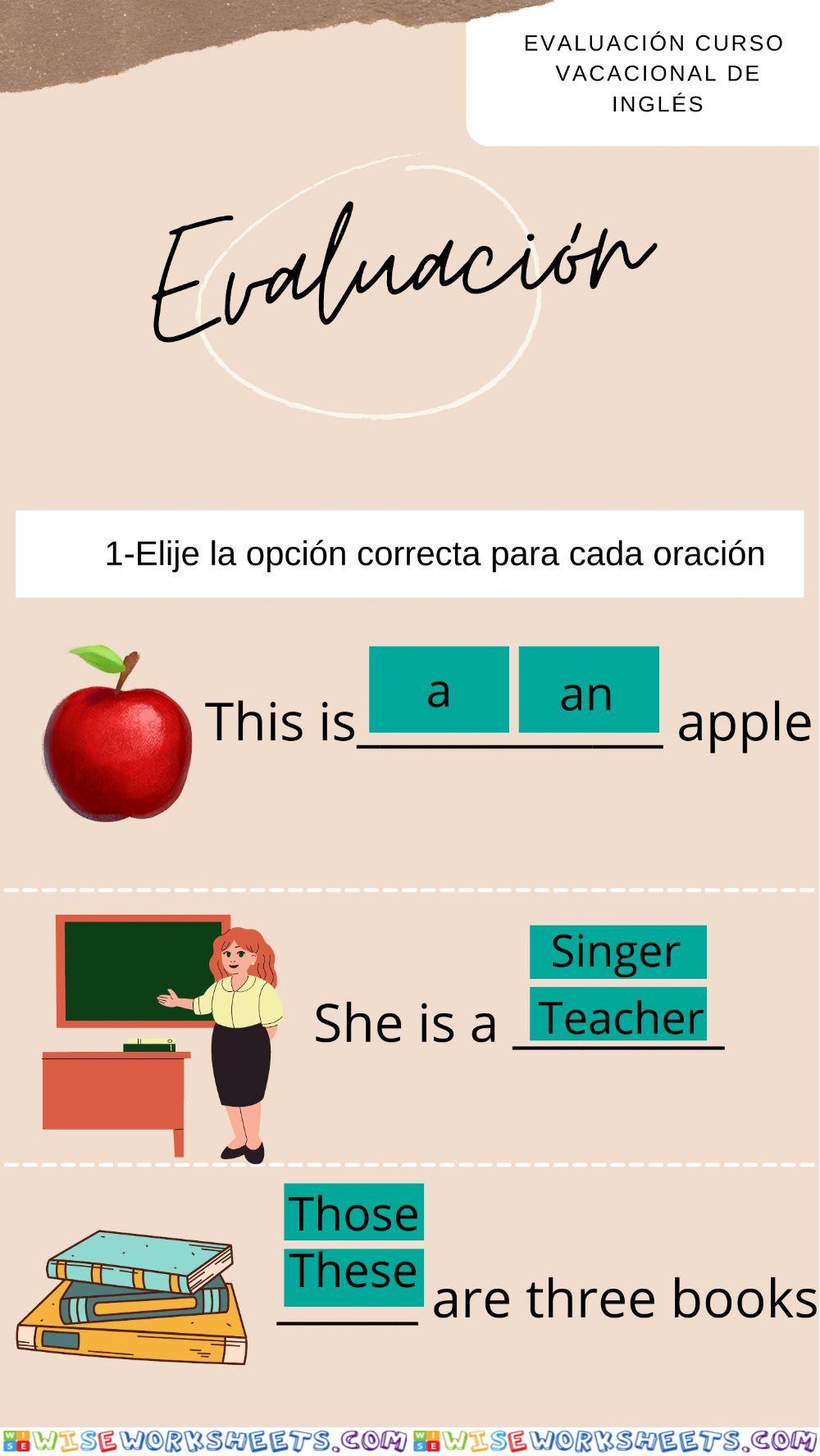 Evaluacion 1 de ingles