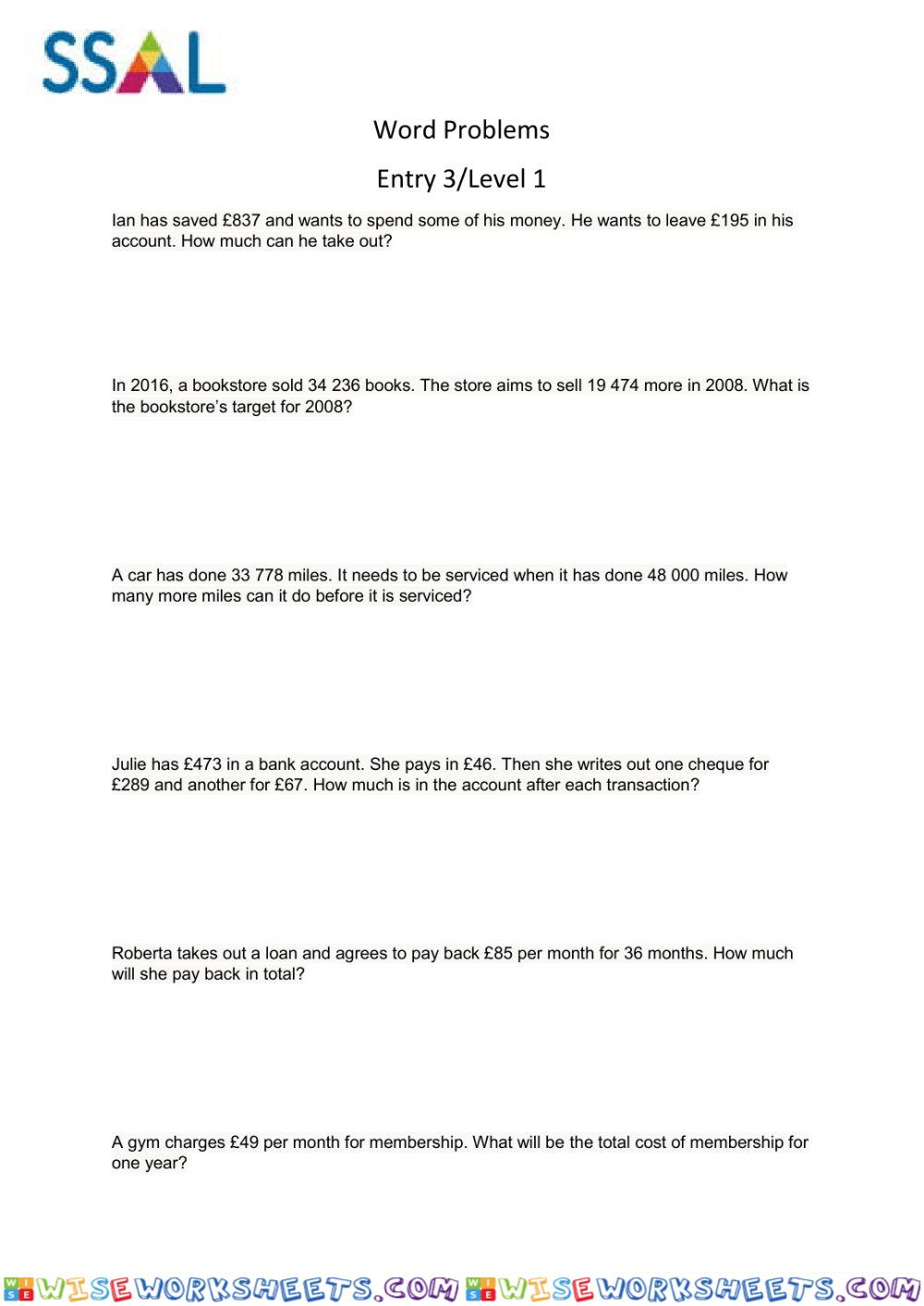 Word problem