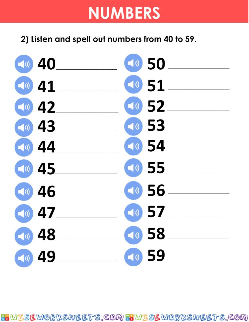 worksheet