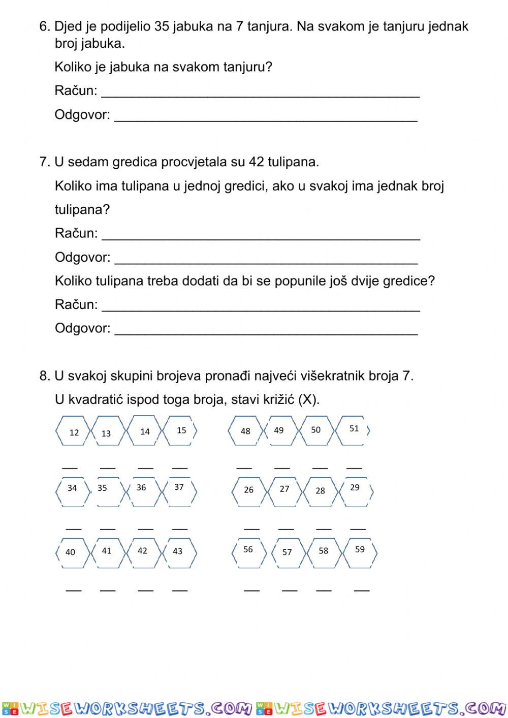 worksheet