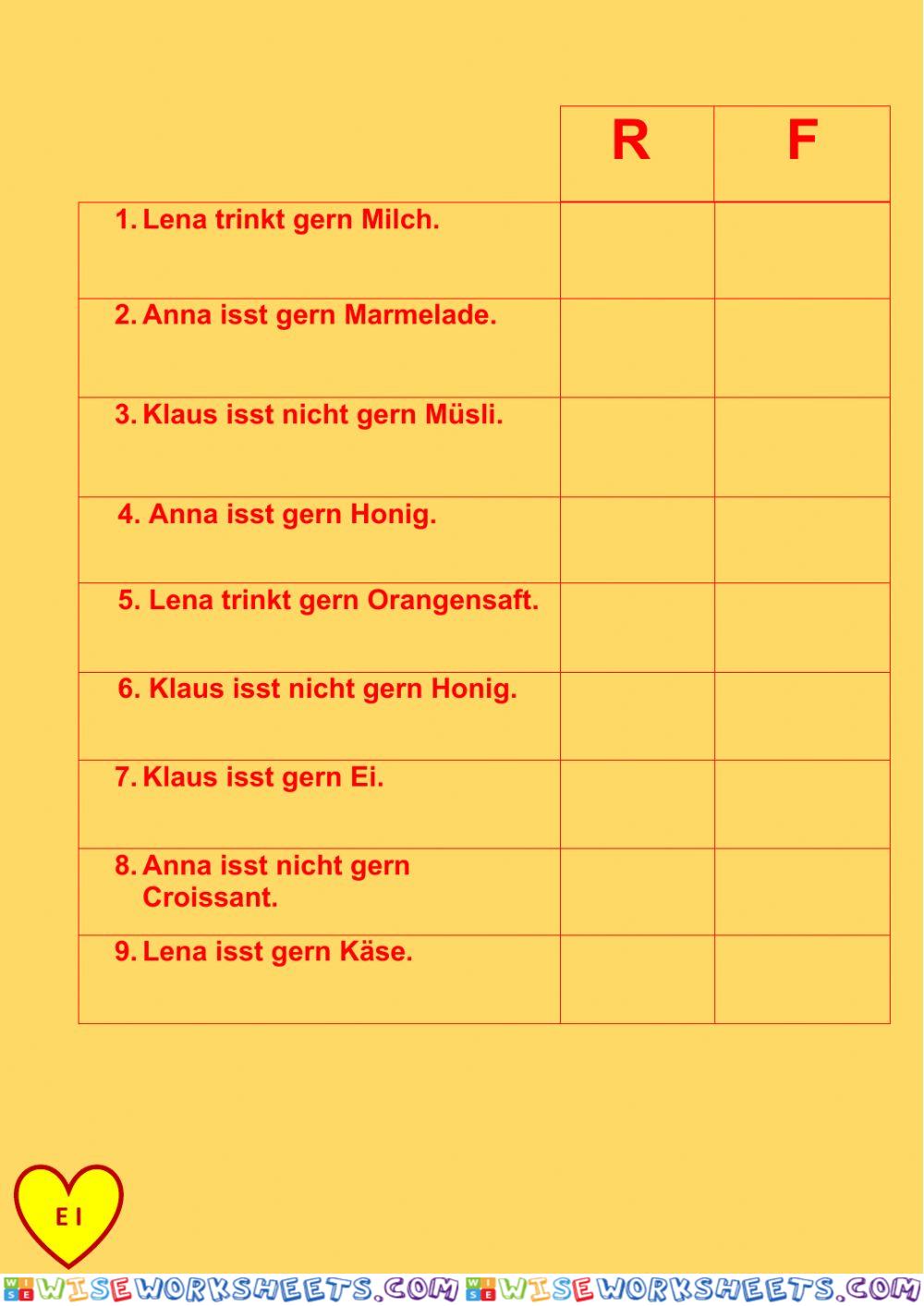 worksheet