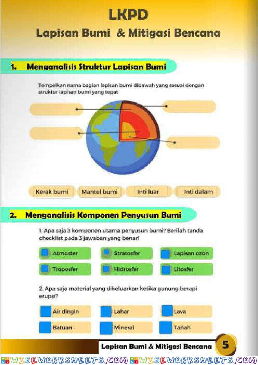 LKPD gempa bumi