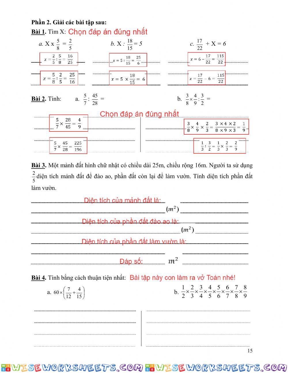 worksheet