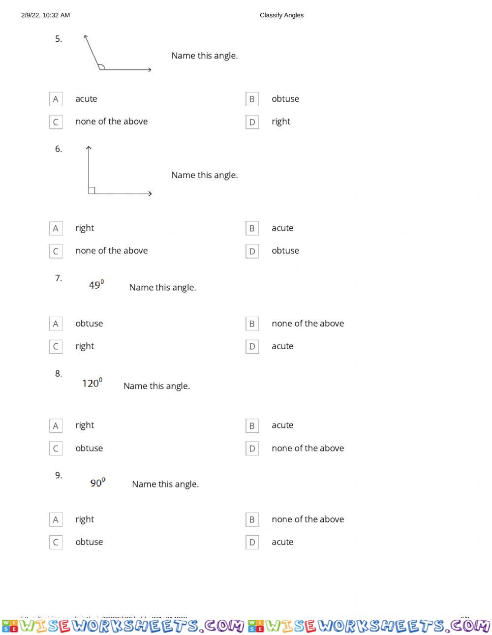 worksheet