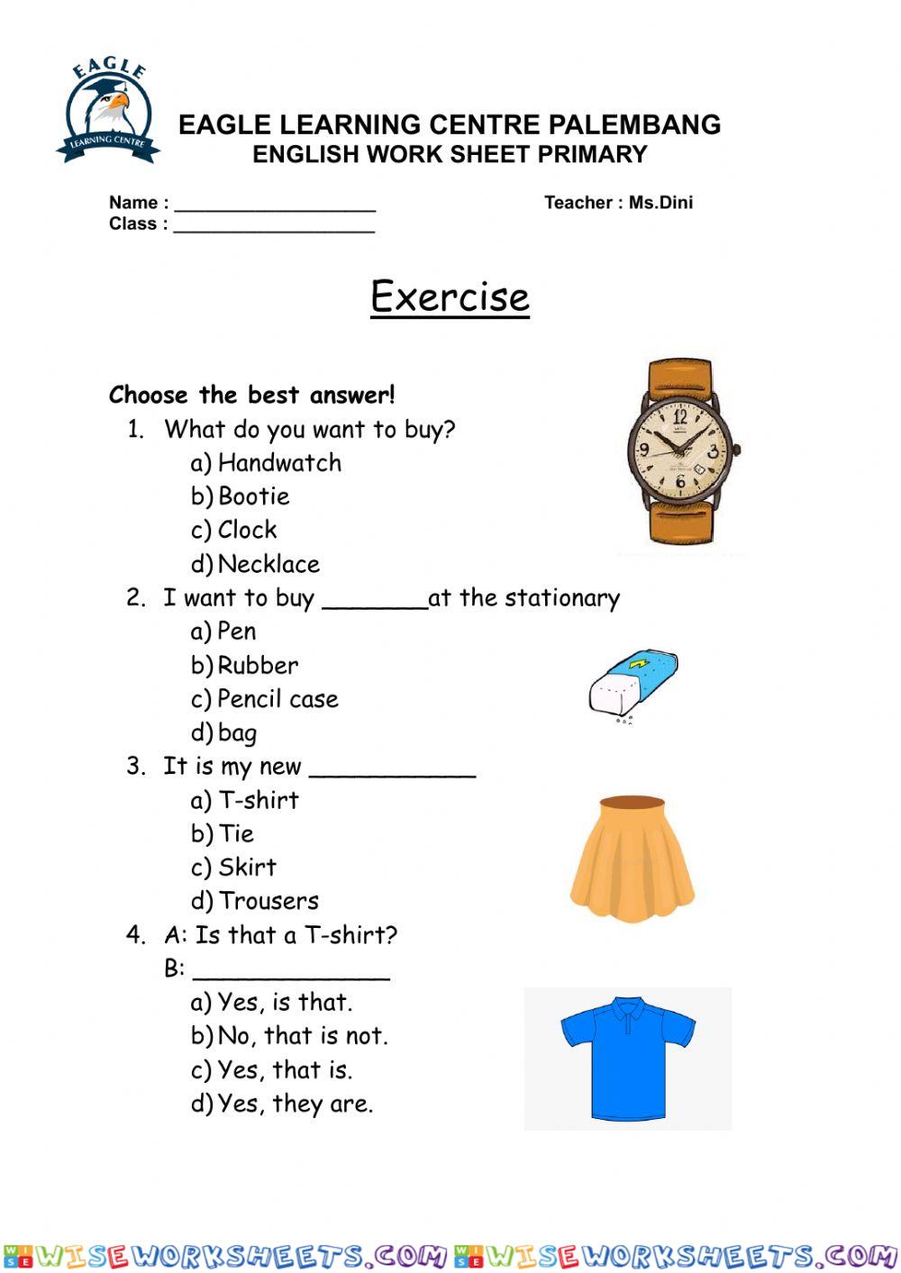 worksheet