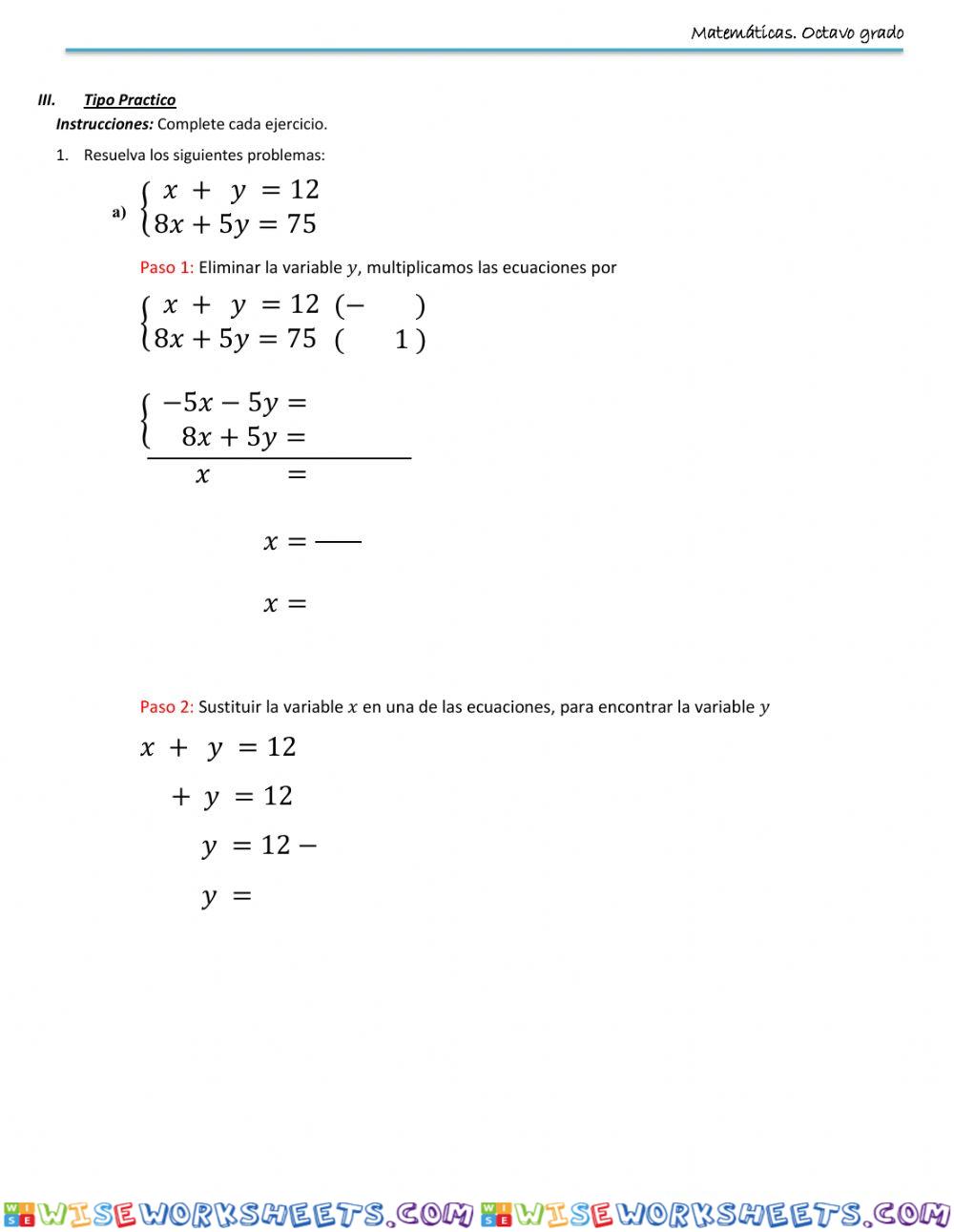 worksheet