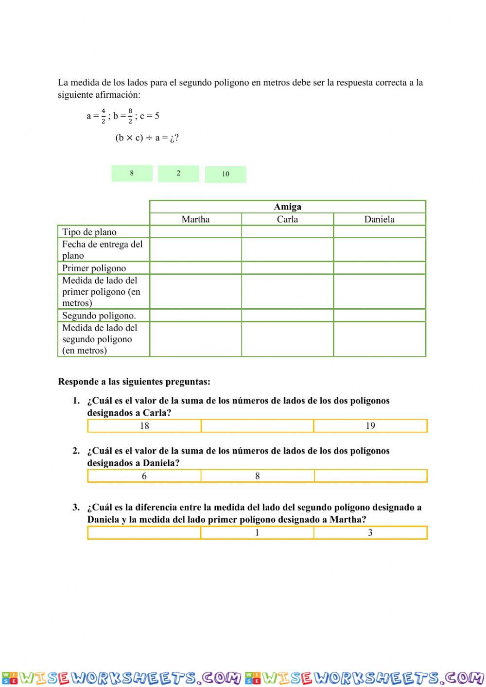 worksheet