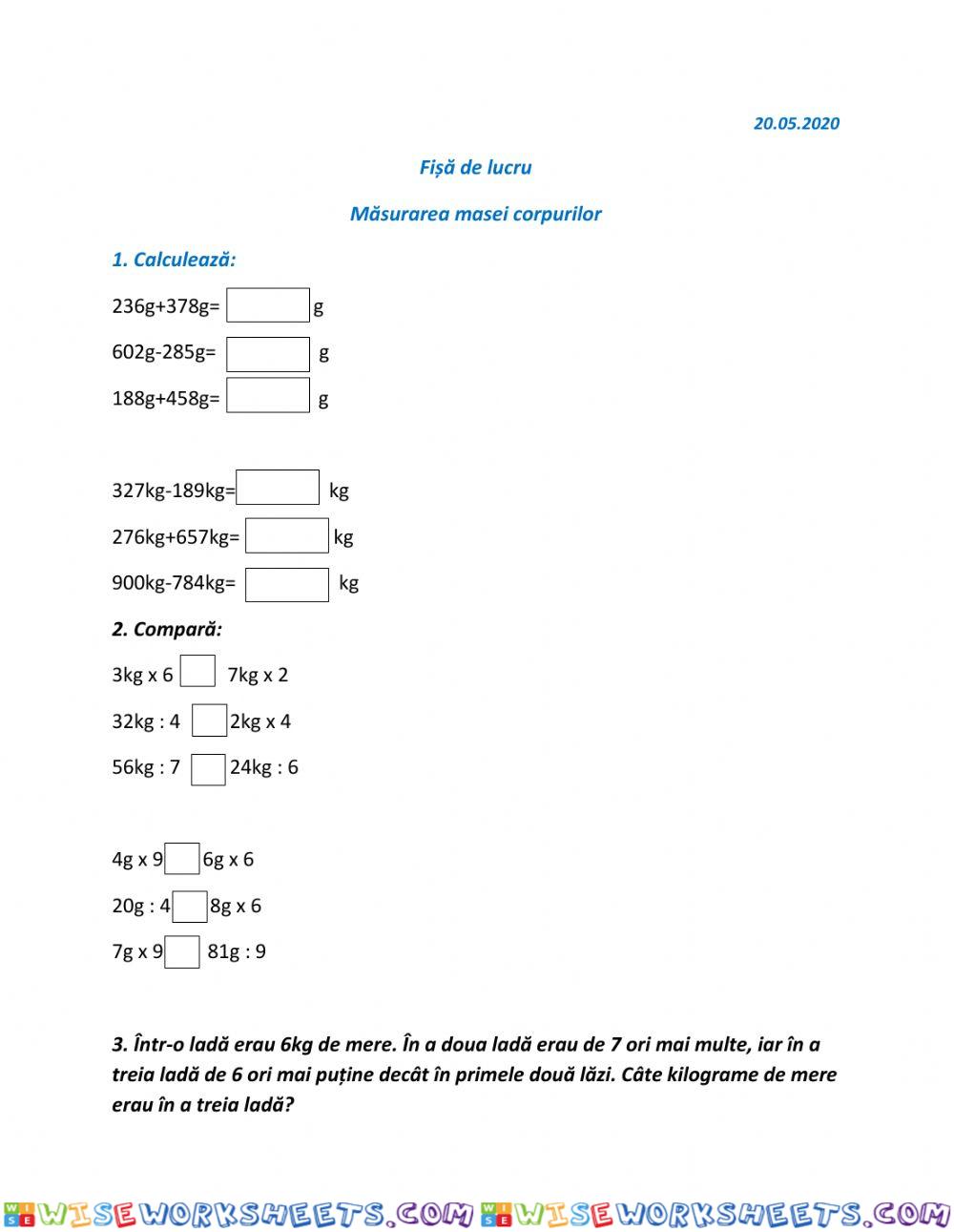 worksheet