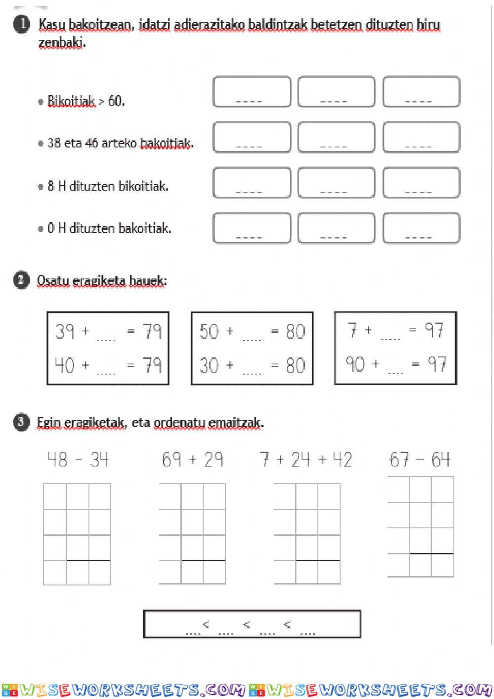 worksheet