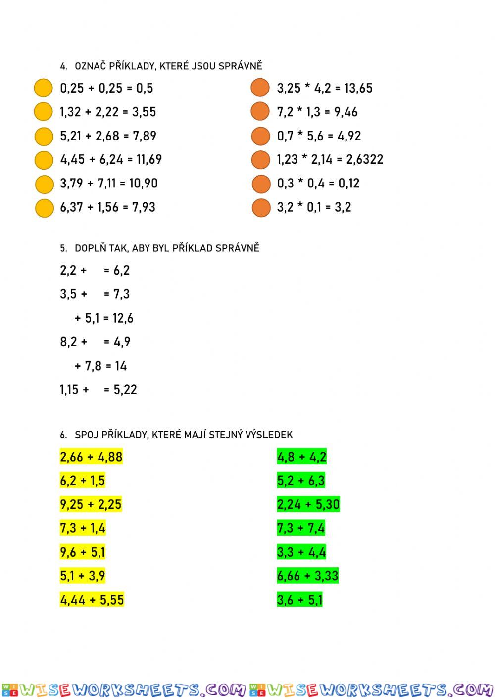 worksheet