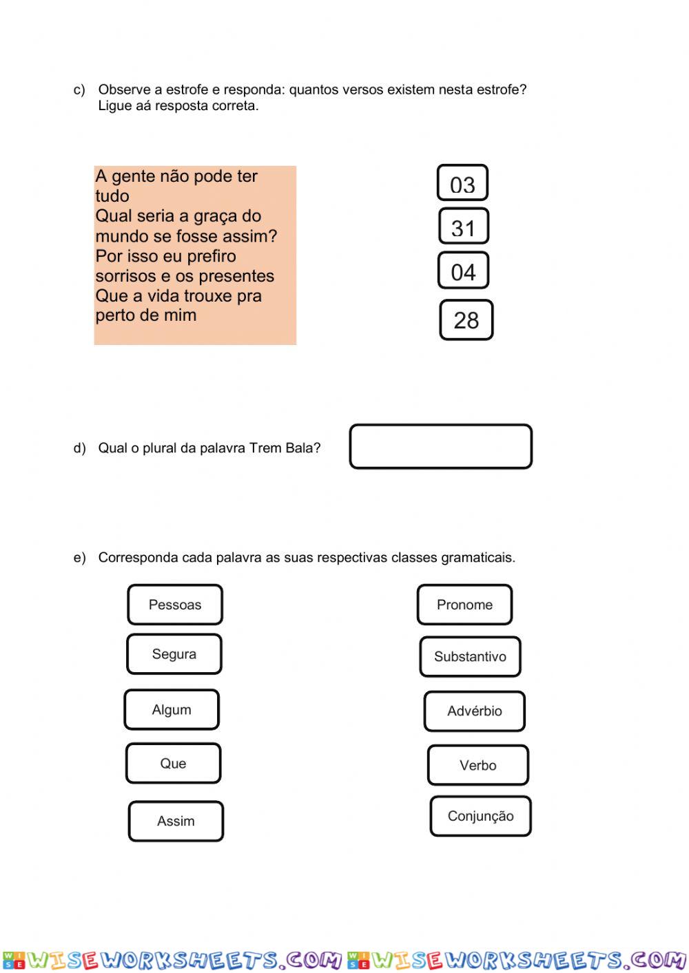 worksheet