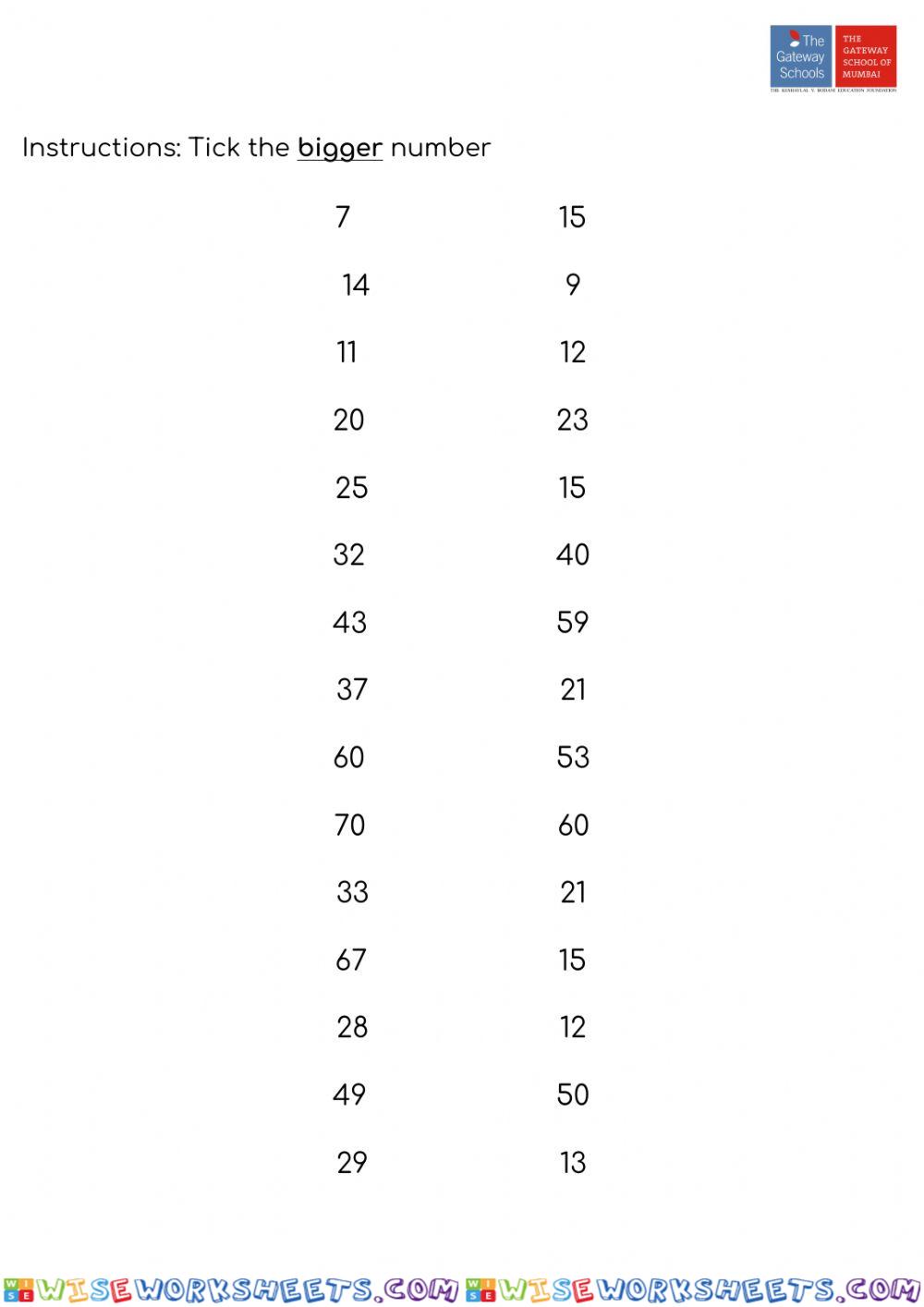 Skip counting by 5