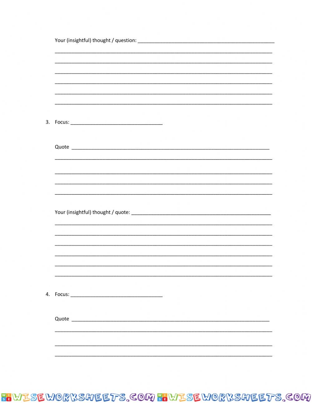 worksheet