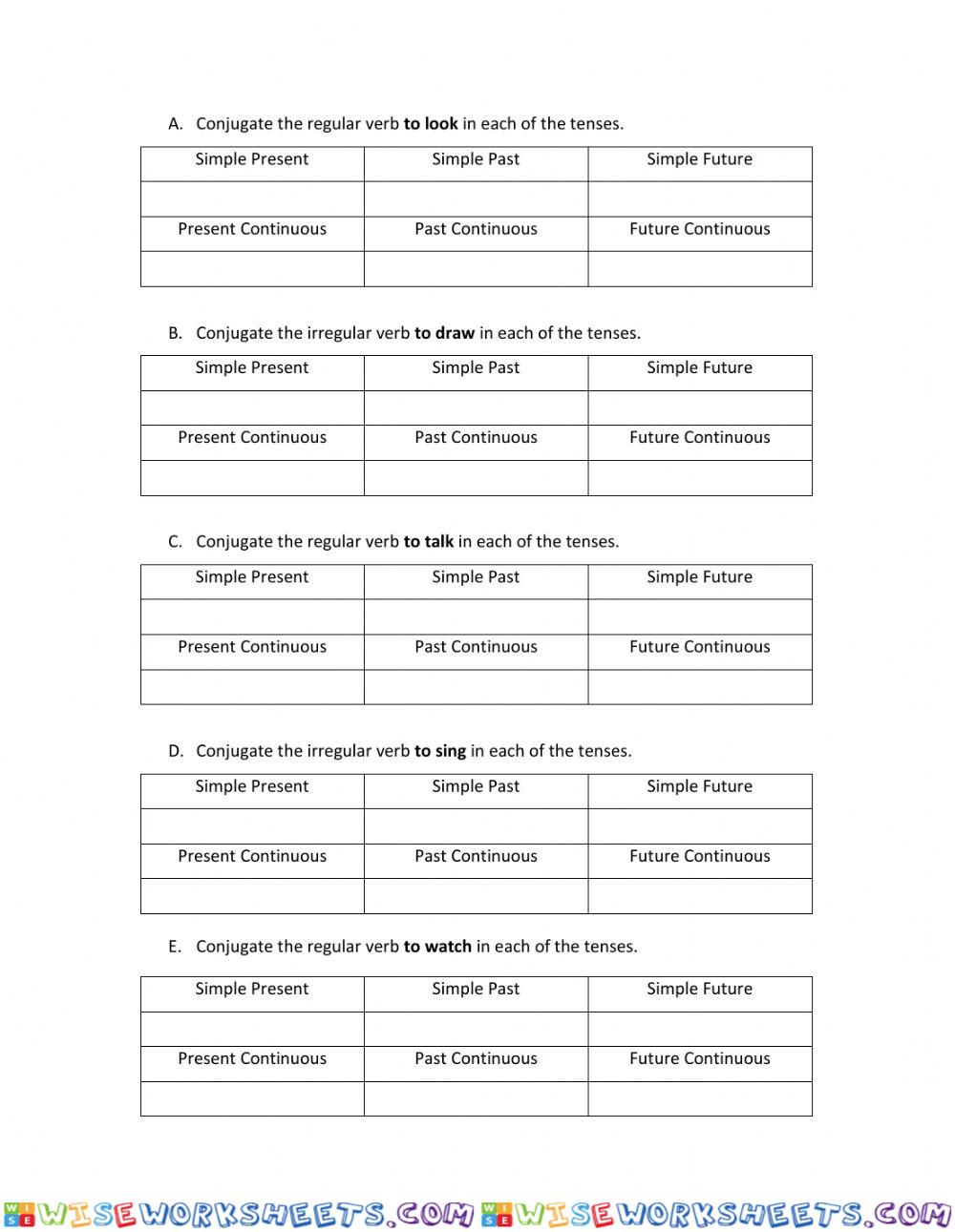 worksheet