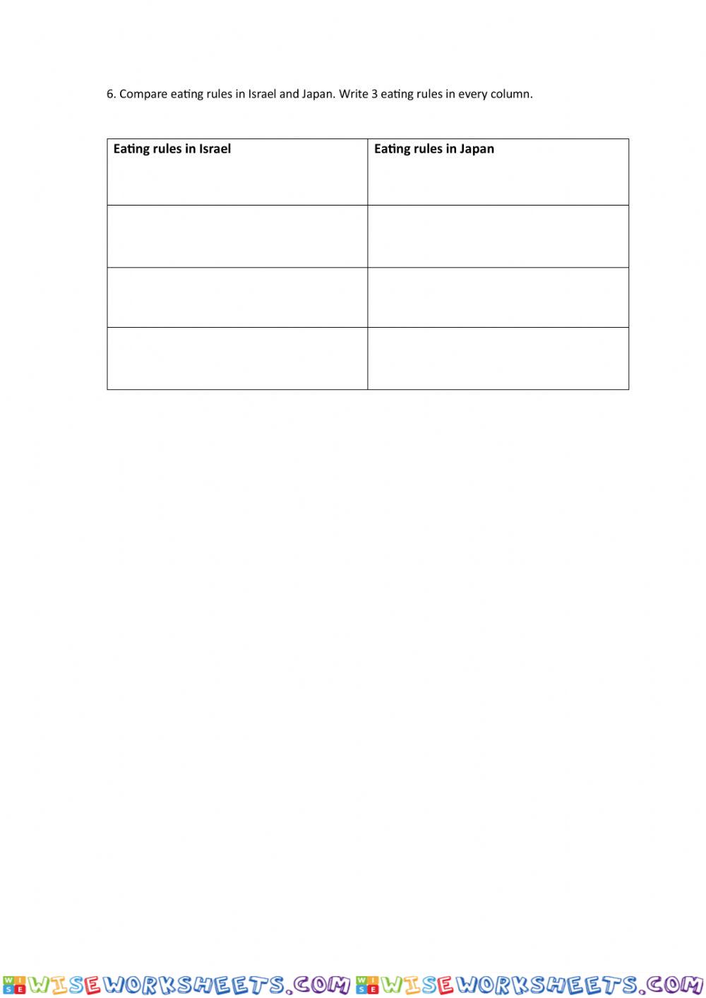 worksheet