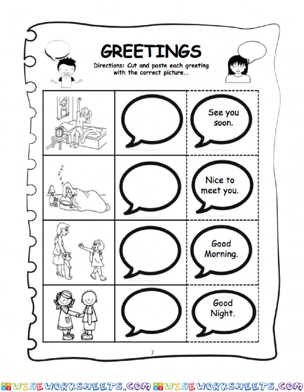 Greetings & Farwells