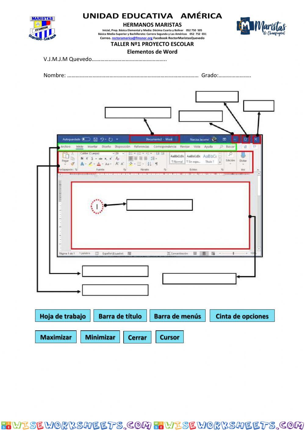 Elementos de Word