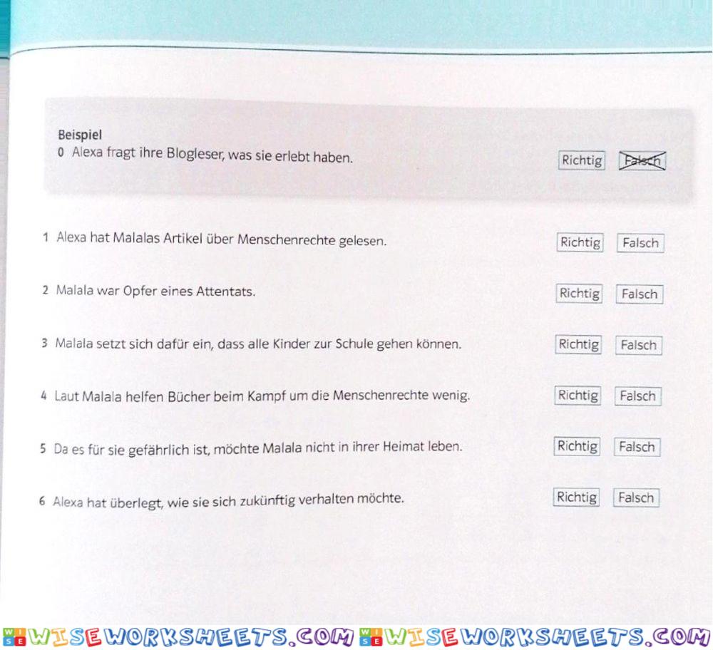 worksheet