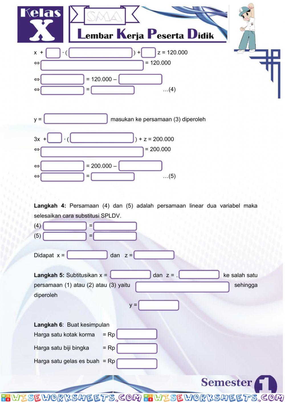 worksheet