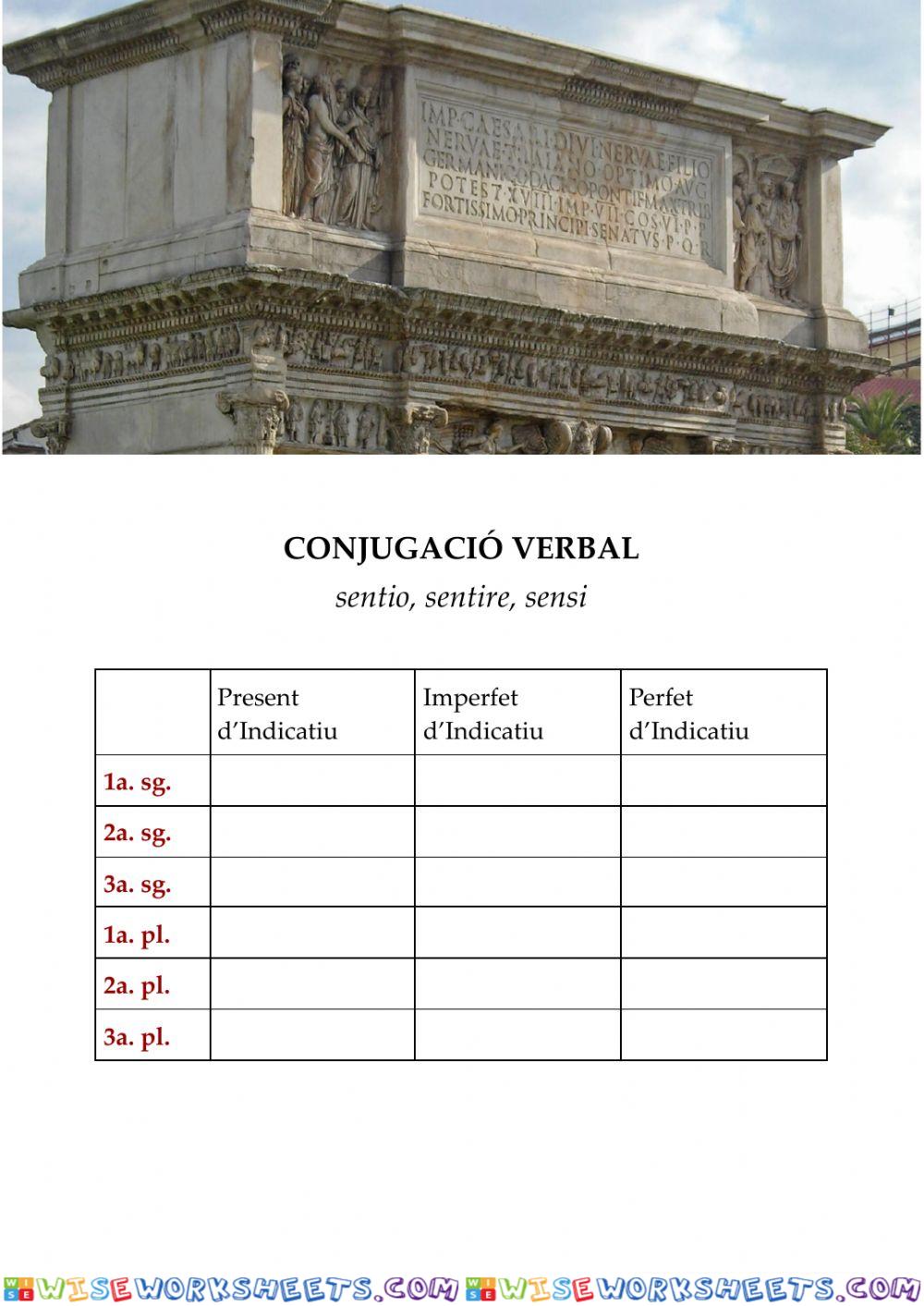 Verb sentio