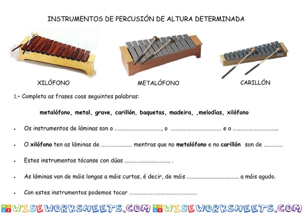 Instrumentos de percusión de altura determinada