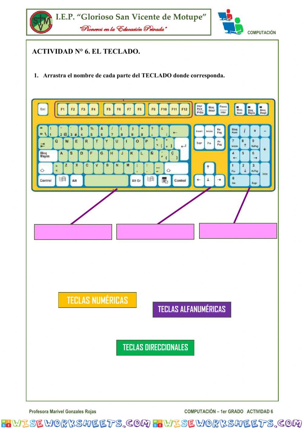 Actividad 6. el teclado