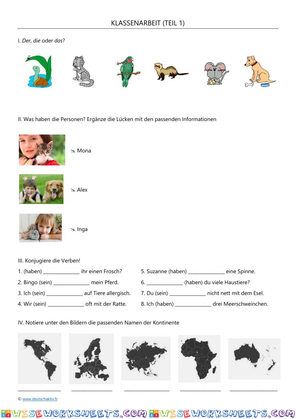 Test Haustiere