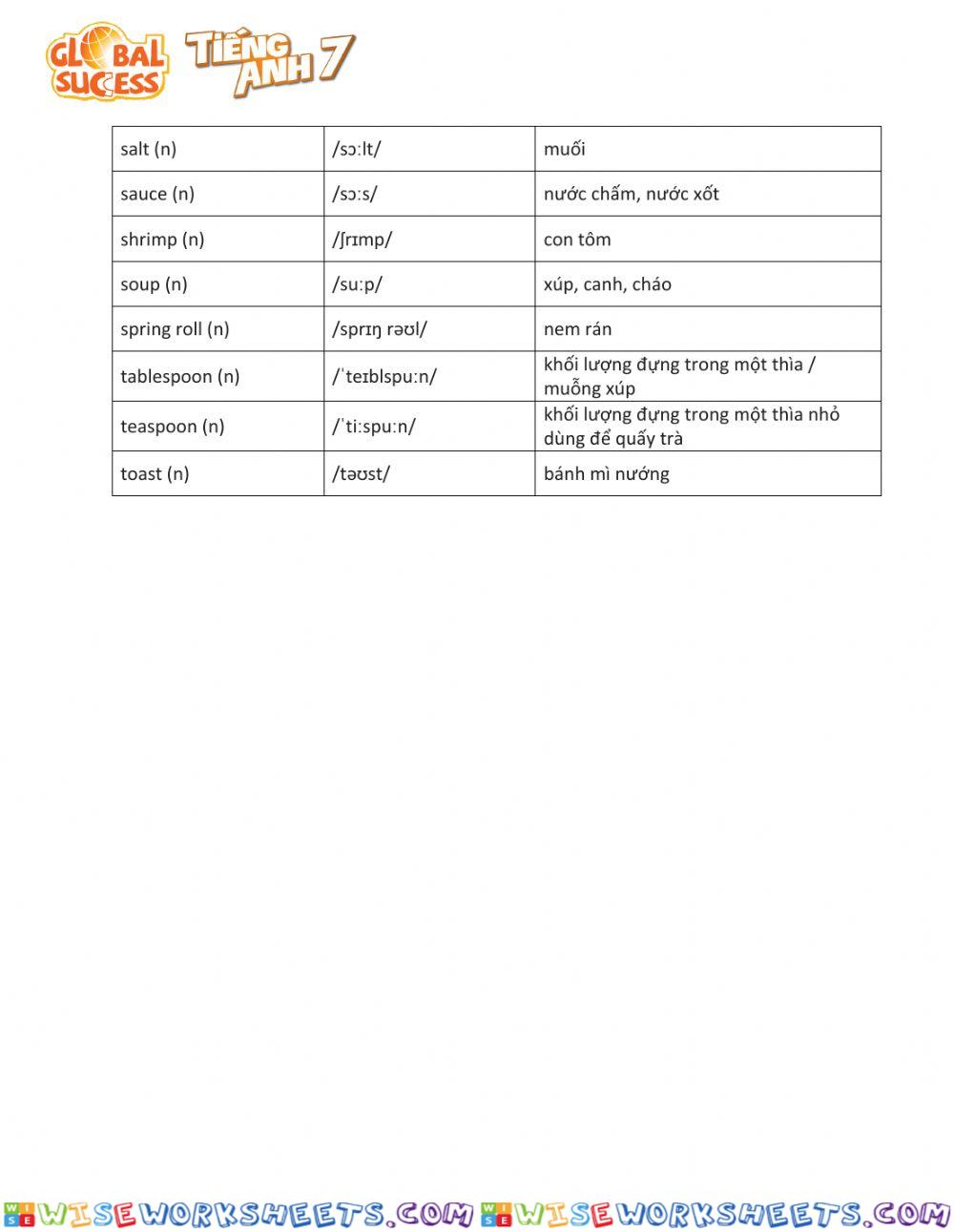 worksheet