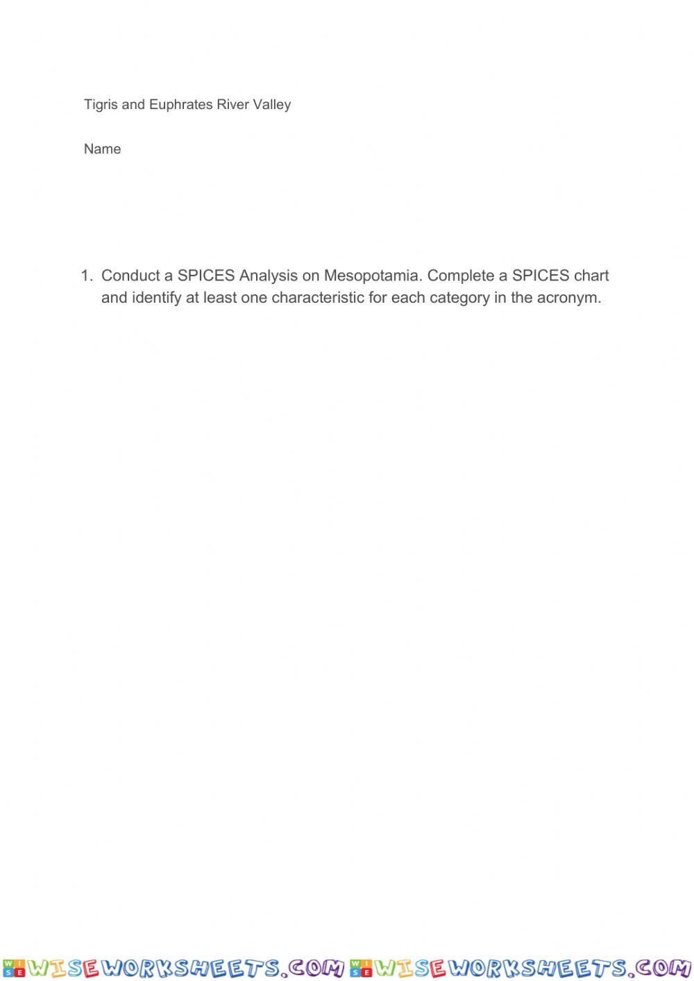 worksheet