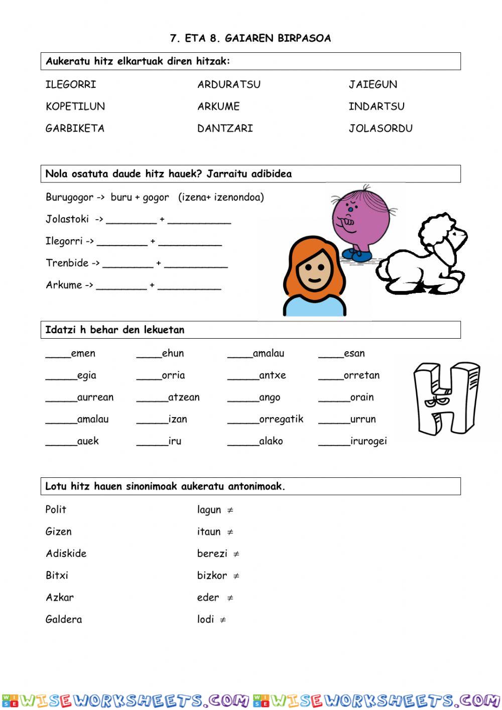 worksheet